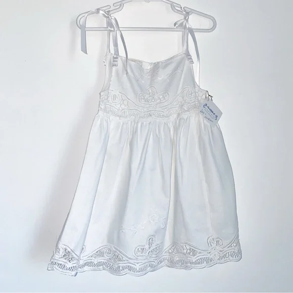 Rendezvous Inc | Dresses | Rendezvous Inc White Linen Battenburg Lace Dress  | Poshmark